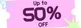 Up to 50 percent off