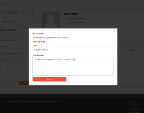 Review System for both <br> Products & Sellers