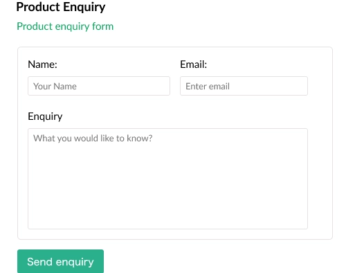Product Enquiry
