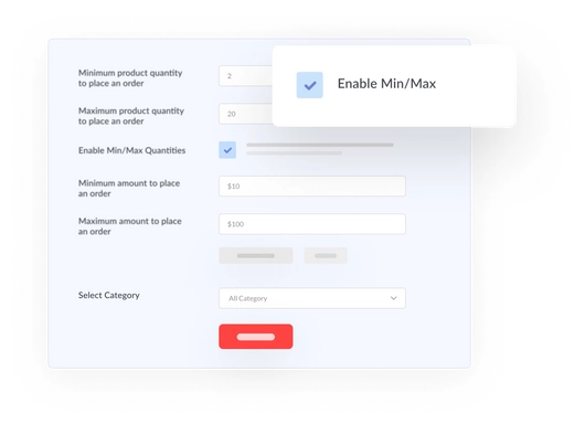 Establish Minimum Maximum Order Quantity and Amount