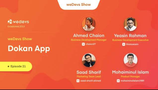 weDevs Show Episode 21: Dokan Mobile App